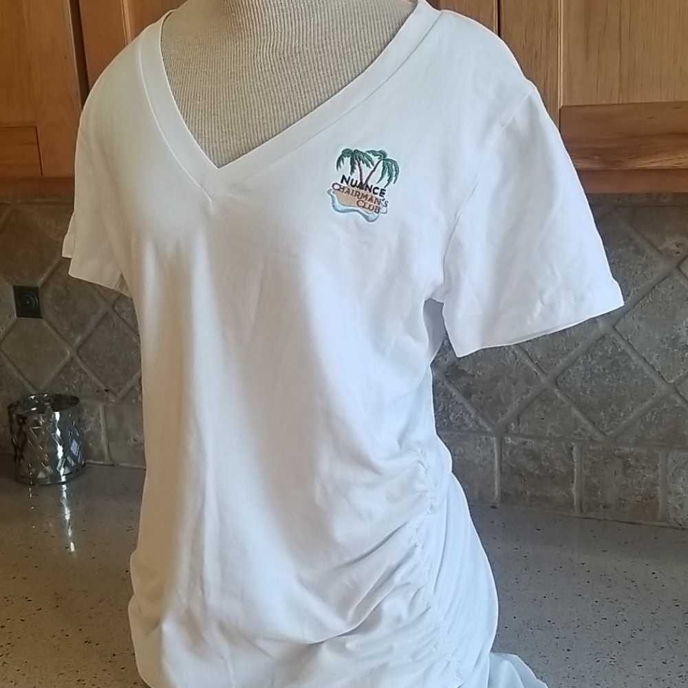 Tommy bahama Shirred V neck NWT